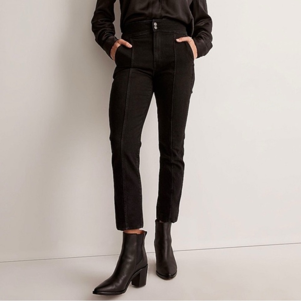 Madewell The Perfect Vintage Jean in True Black Wash Tuxedo Edition